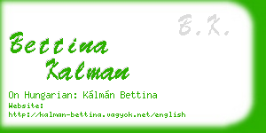 bettina kalman business card
